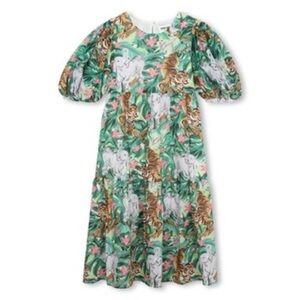 Kenzo Girl’s Graphic Animal/Floral Print Dress